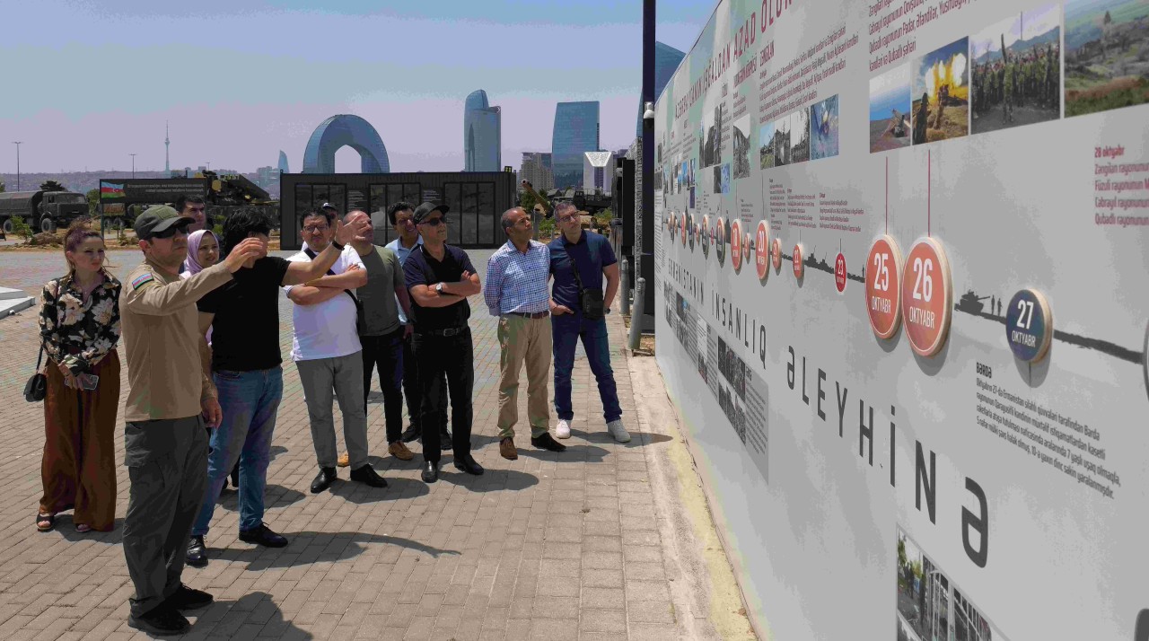 Mərakeşli jurnalistlər ölkəmizdə səfərdədir - FOTOLAR